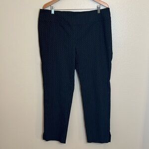 Nic + Zoe Black Plus Size Crop Pant